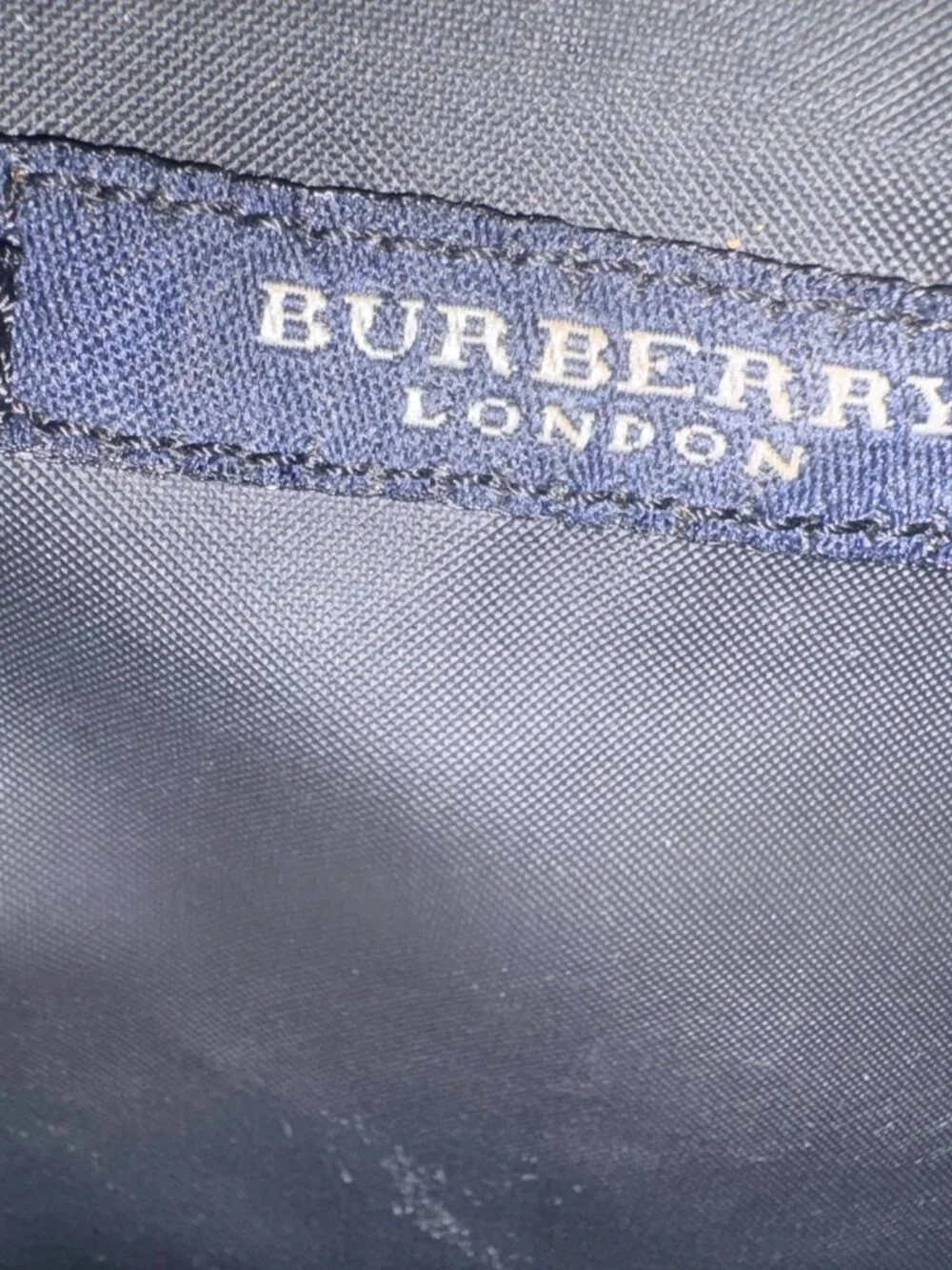 Vintage Burberry Check Tote. Appr. 11 x 16 inches.